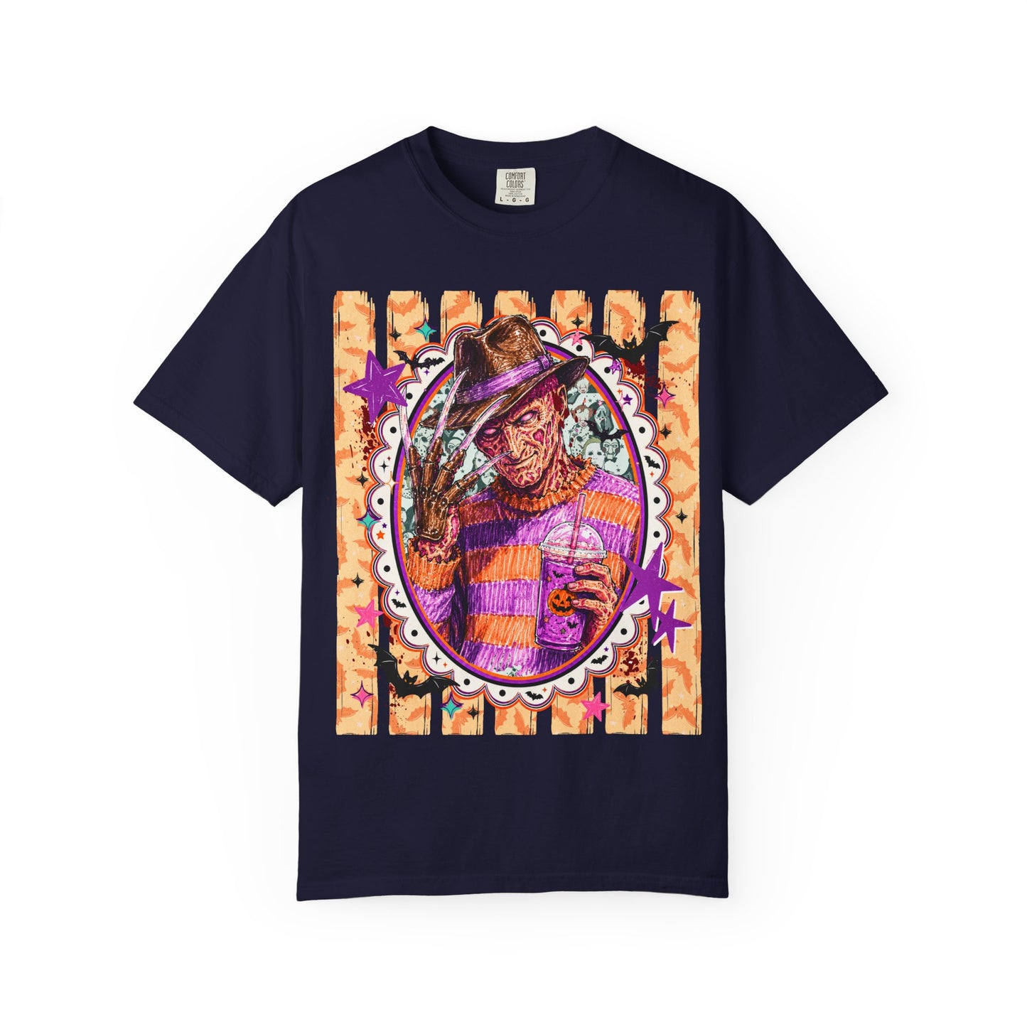 Freddy Krueger Halloween Graphic T‑Shirt — Retro Horror Portrait Tee
