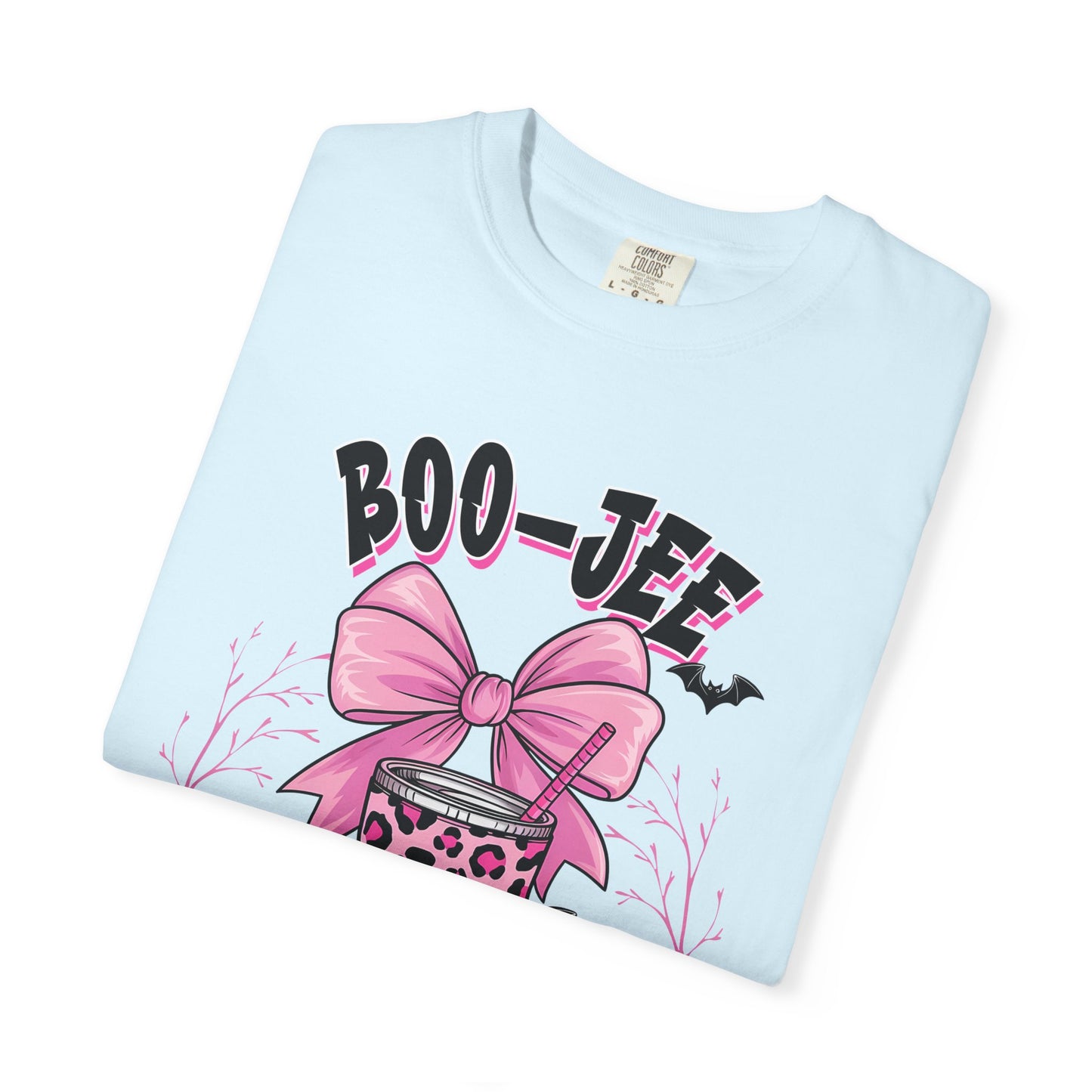 Boo-jee Mama T-Shirt — Pink Leopard Skull Coffee Travel Mug Graphic Tee