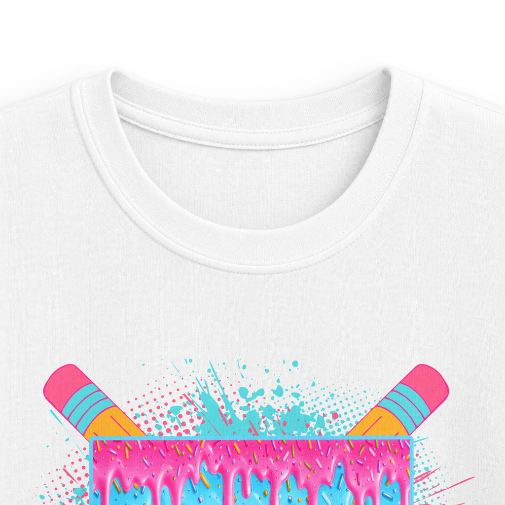3rd Grade Vibes Kids T-Shirt — Colorful Back-to-School Design (Pencils & Drip)