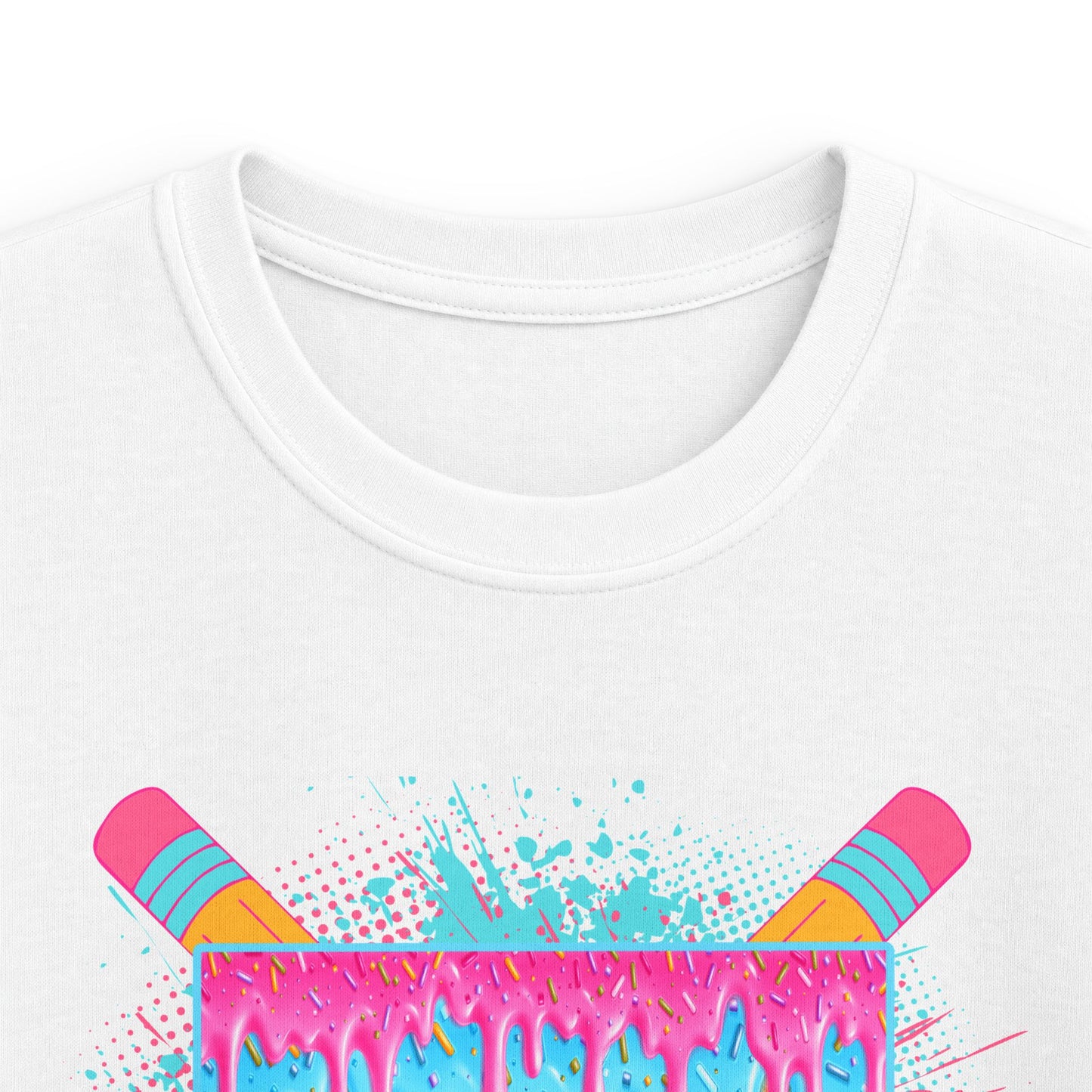 3rd Grade Vibes Kids T-Shirt — Colorful Back-to-School Design (Pencils & Drip)