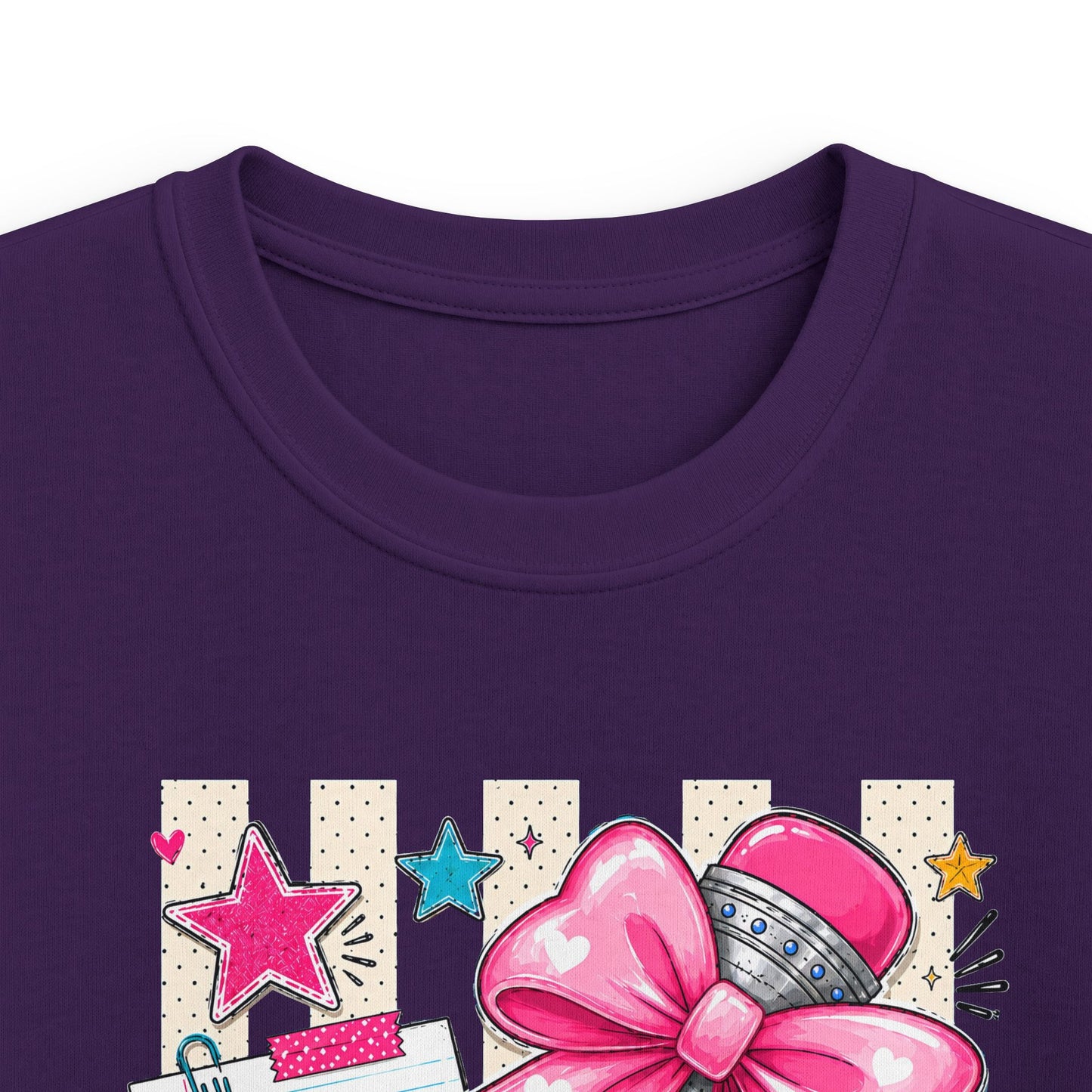 Kindergarten Kids T-Shirt — Cute Pink Bow Back-to-School Tee
