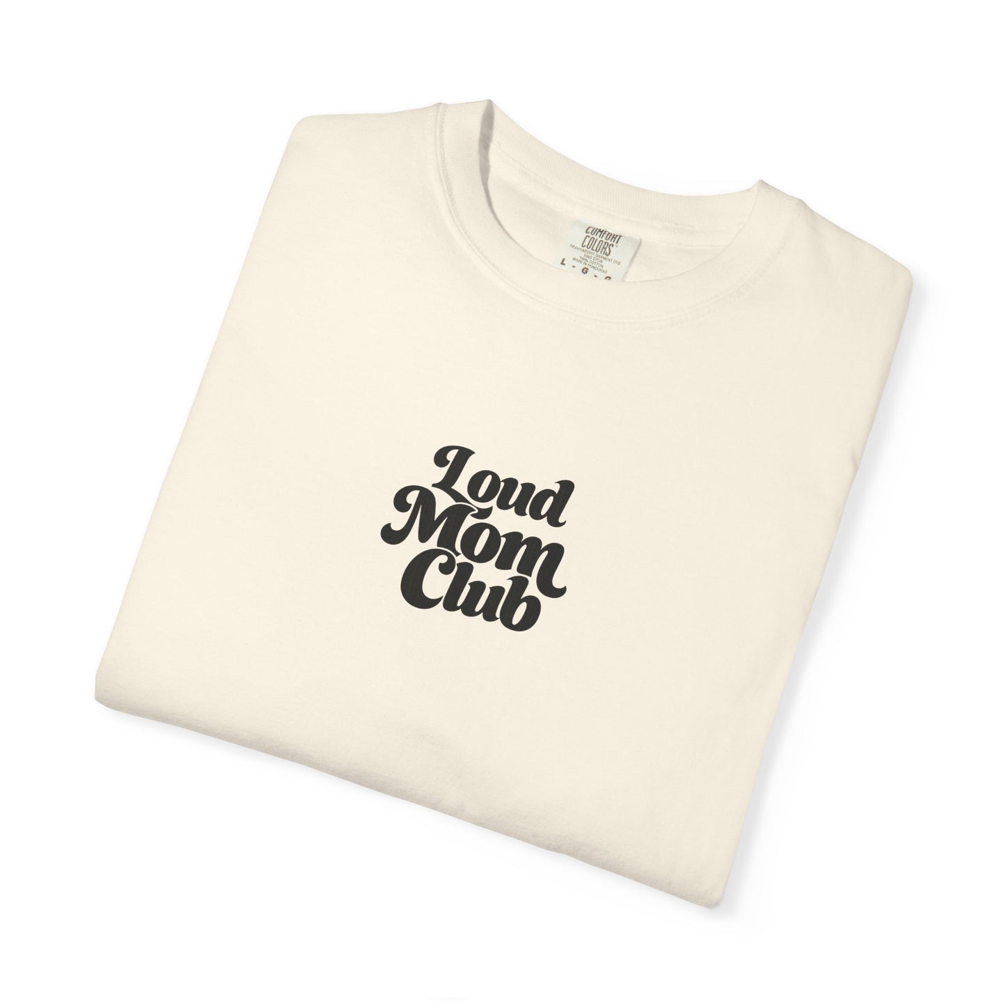 Soccer Mom T‑Shirt — "Loud Mom Club" Graphic Tee (Bow Soccer Design)