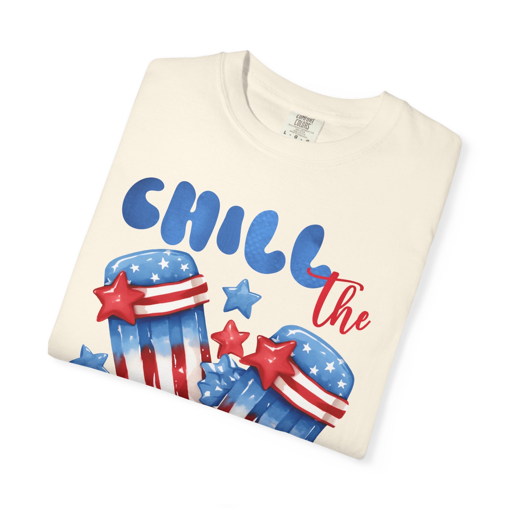 4th of July T-Shirt — "Chill the 4th Out" Patriotic Popsicle Tee