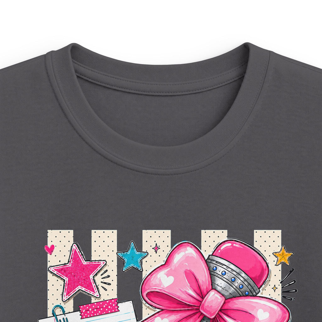 Kindergarten Kids T-Shirt — Cute Pink Bow Back-to-School Tee