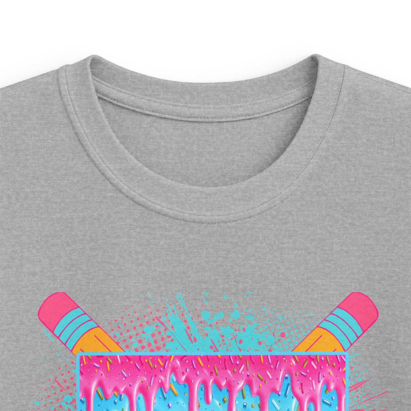 Fourth Grade Drip Kids T-Shirt — Colorful Pencil Back-to-School Tee