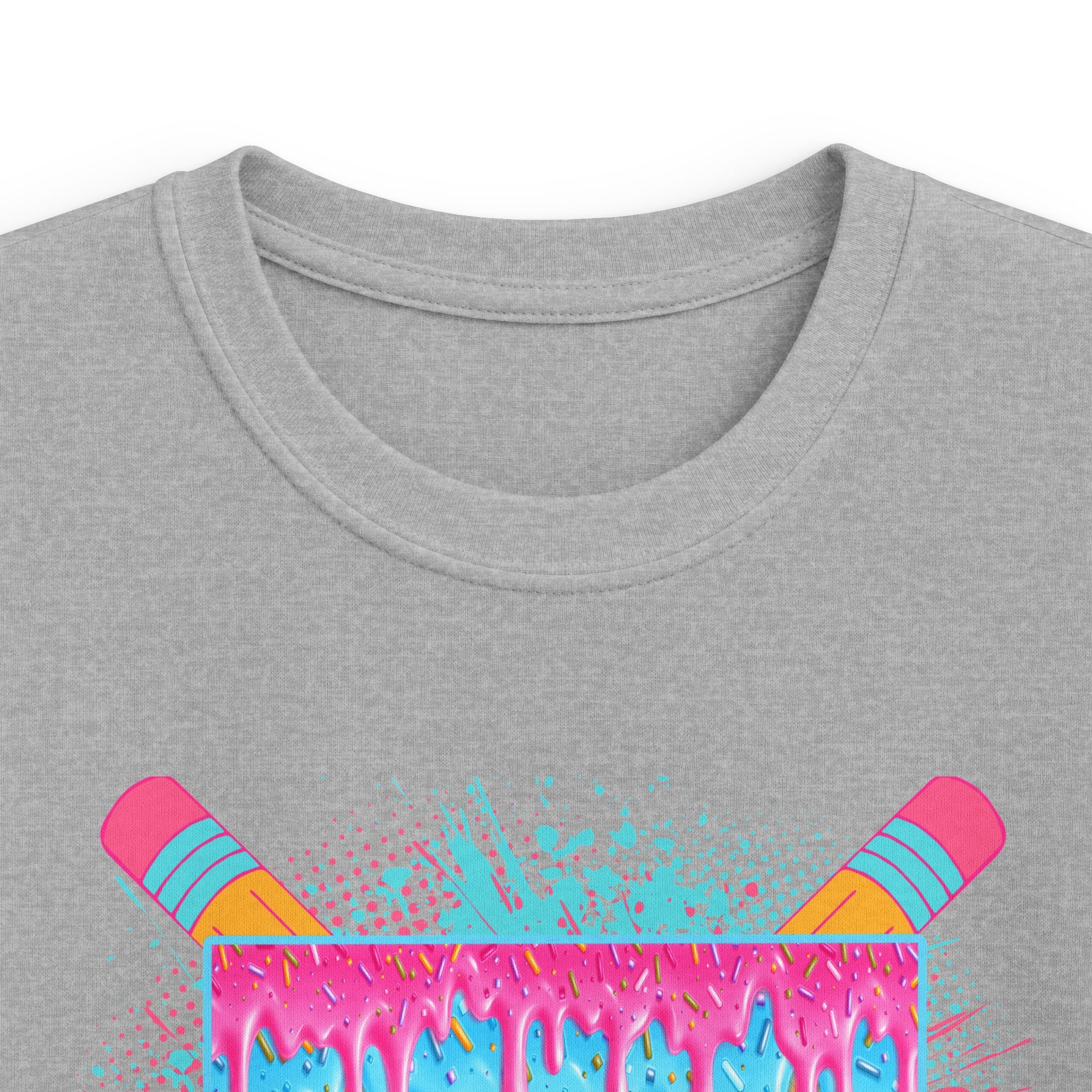 Fourth Grade Drip Kids T-Shirt — Colorful Pencil Back-to-School Tee