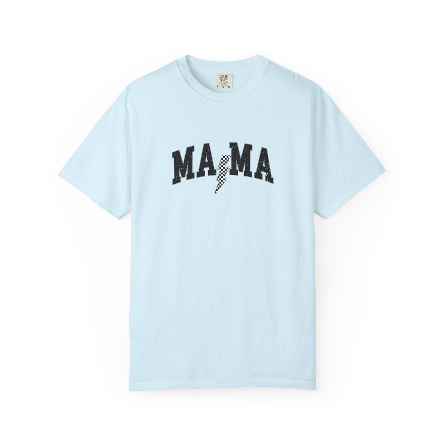 Mama Lightning T‑Shirt — “Running on School Pickup & Caffeine” Graphic Tee
