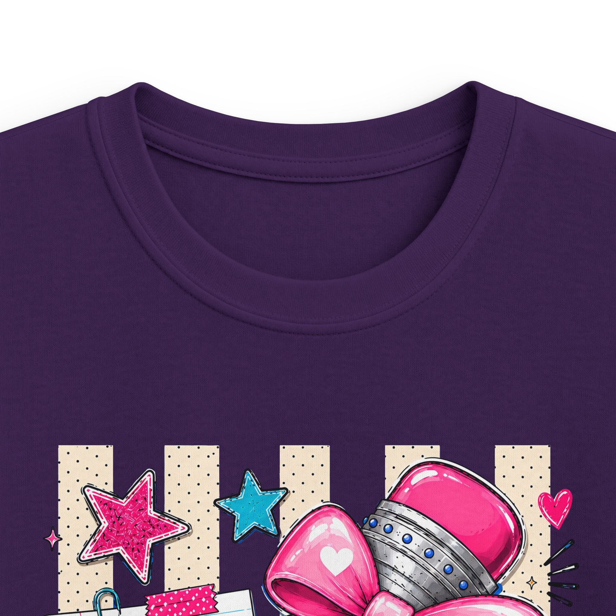 Pre-K Kids T-Shirt — Cute Pink Microphone & Pencil Back-to-School Tee