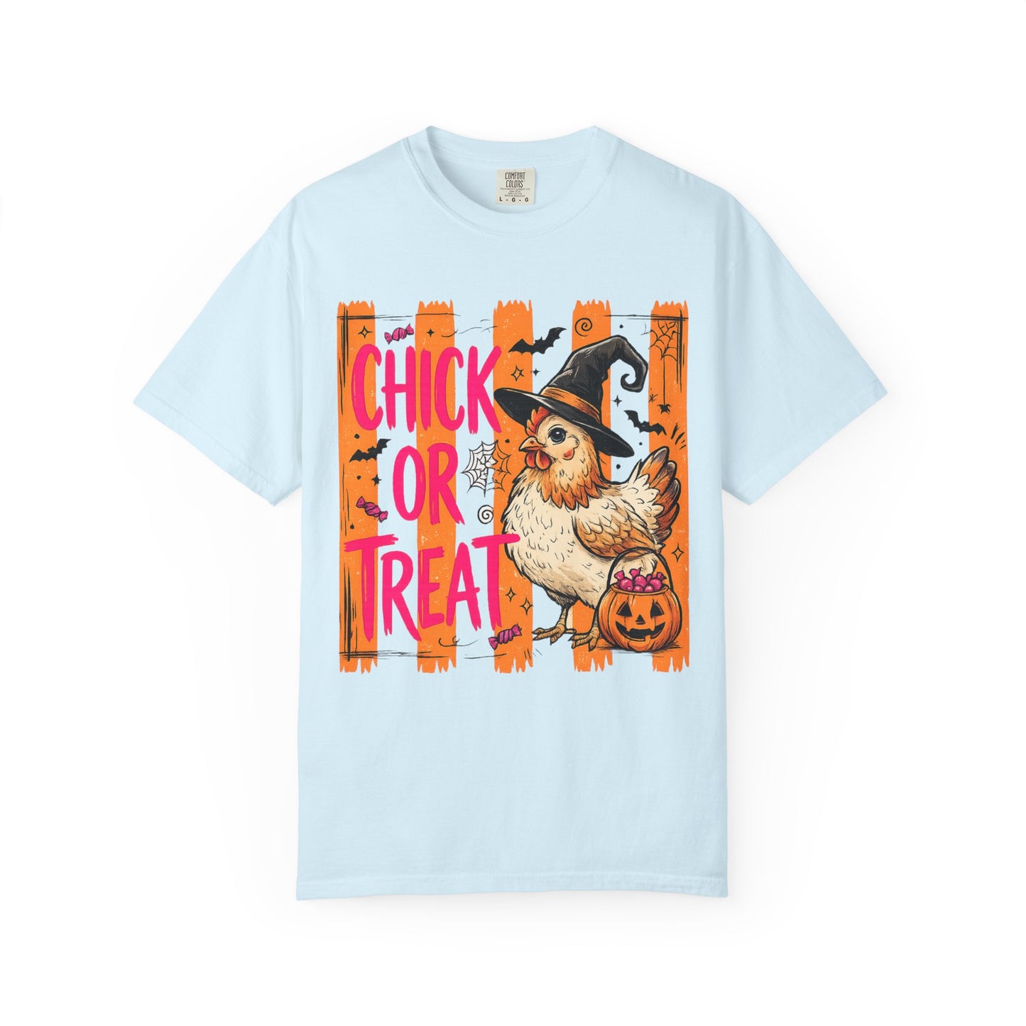 Halloween Chick T-Shirt – "Chick or Treat" Witch Chicken Pumpkin Tee