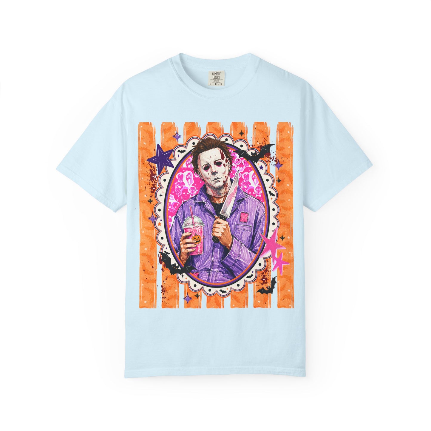 Horror Portrait T-Shirt — Retro Masked Killer Graphic Tee