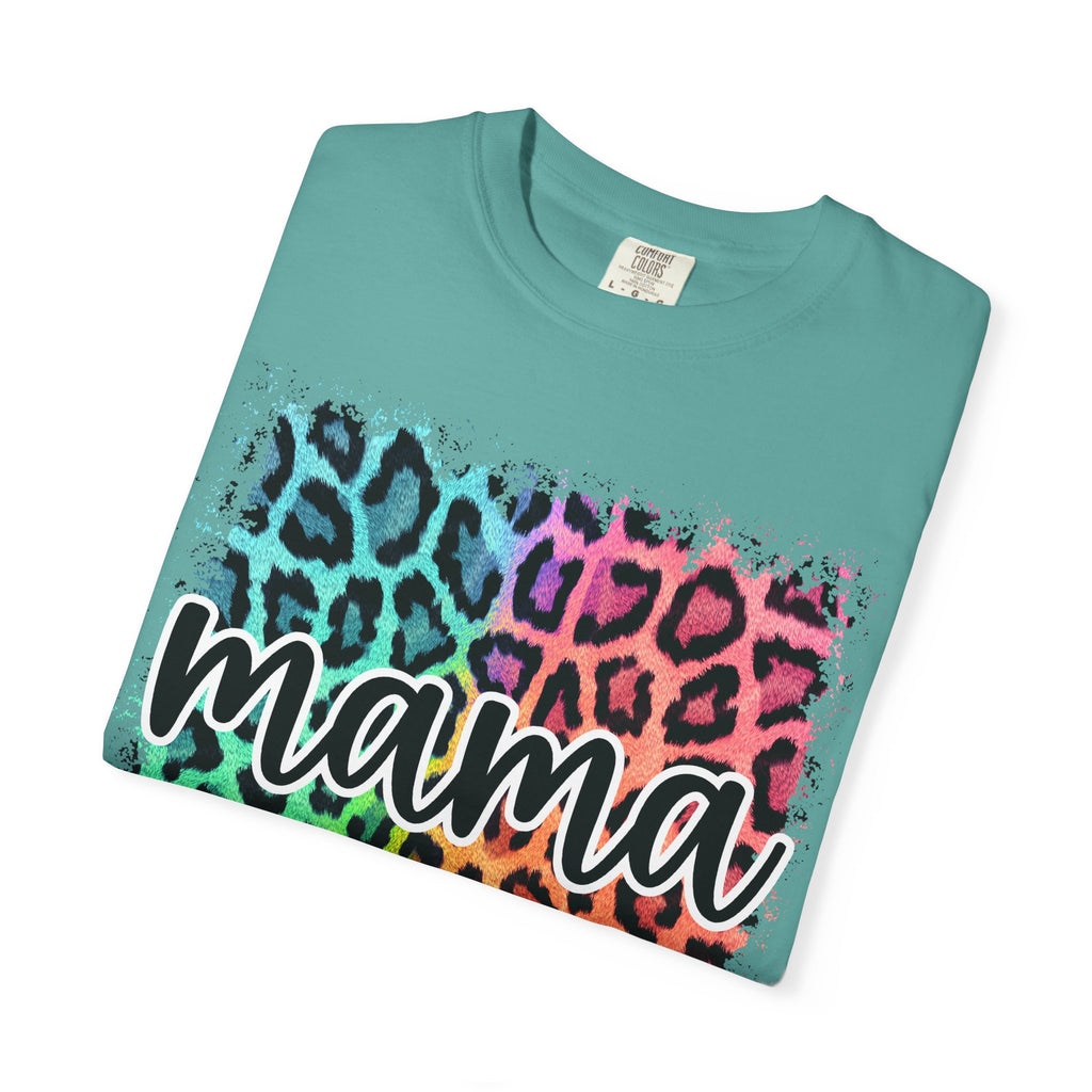 Mama Rainbow Leopard Graphic Tee