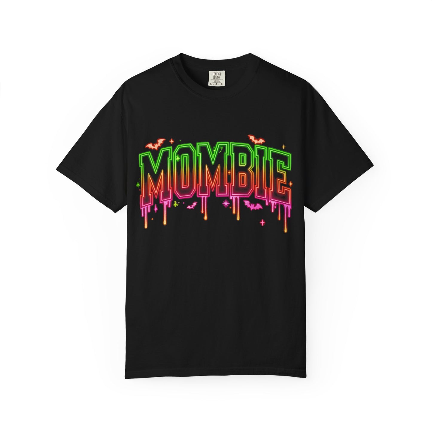 Mombie Halloween T-Shirt — Neon Drip Mom Zombie Graphic Tee