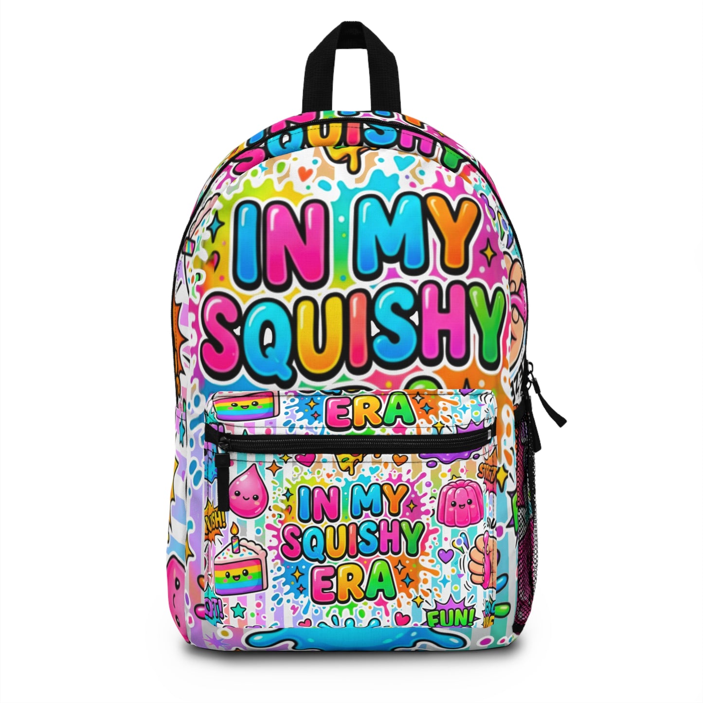 In My Squishy Era Backpack — Colorful Cute Kawaii School Bag