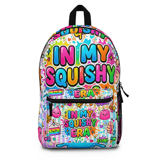 In My Squishy Era Backpack — Colorful Cute Kawaii School Bag