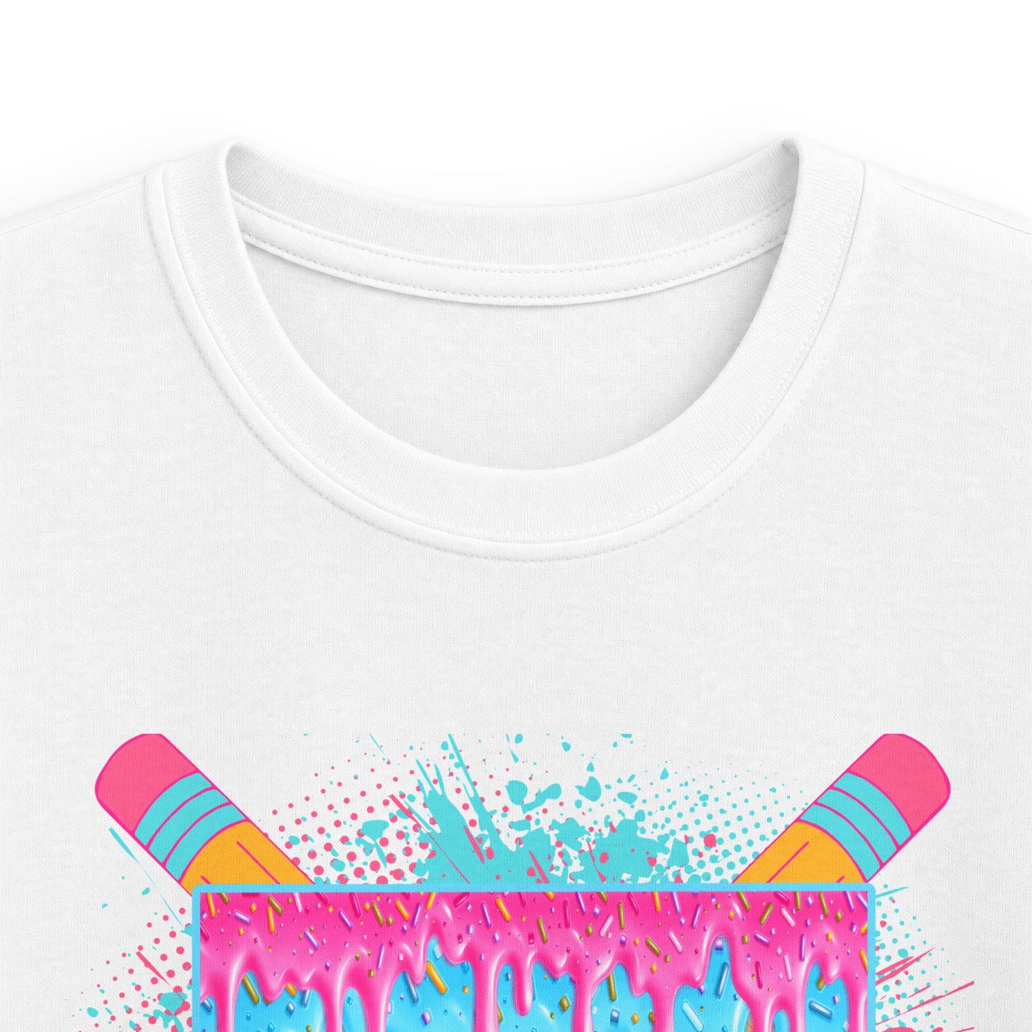Fourth Grade Drip Kids T-Shirt — Colorful Pencil Back-to-School Tee