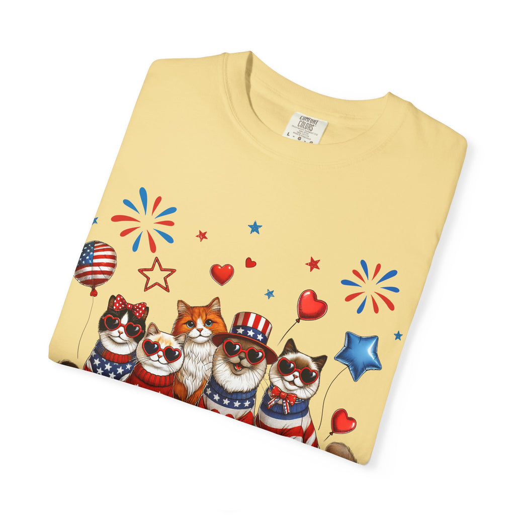 Patriotic Cats 4th of July T-Shirt