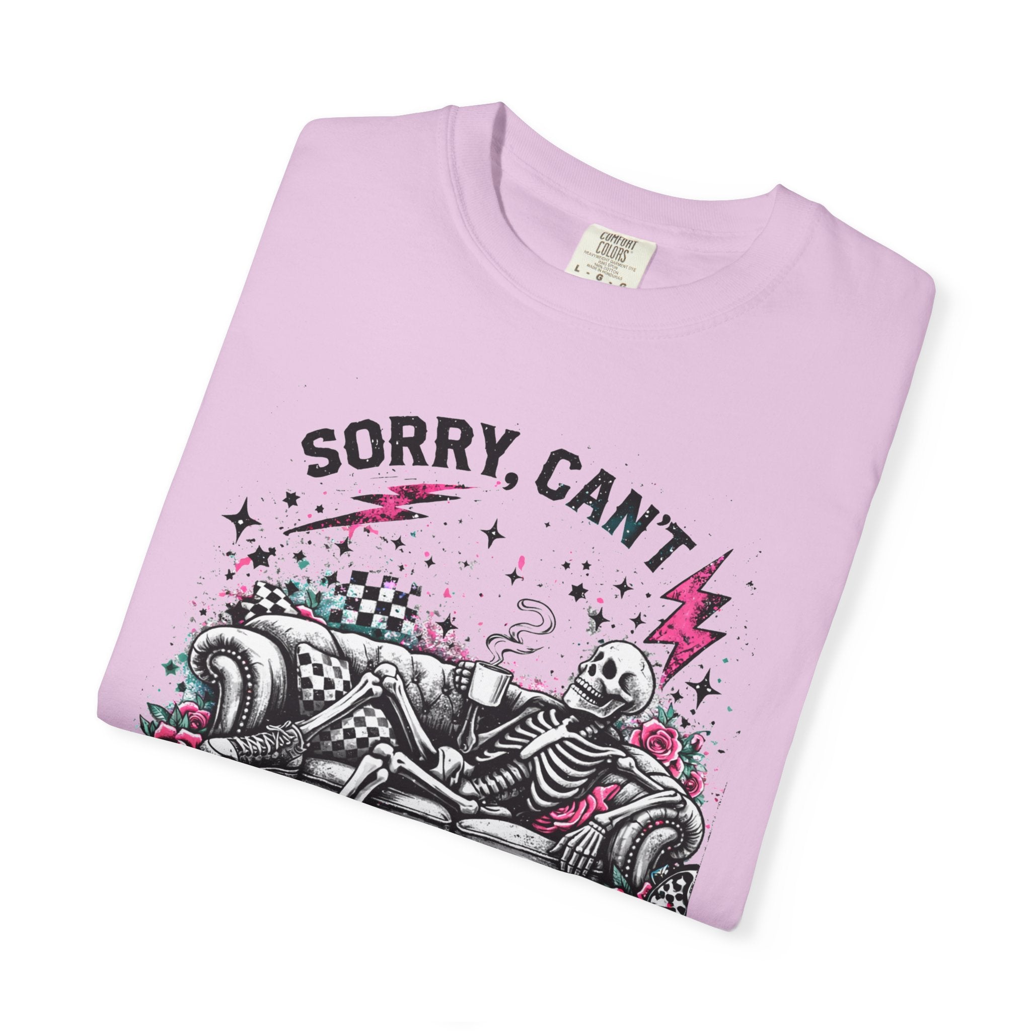 Sorry, Can’t People Today T-Shirt — Skeletal Lounge Graphic Tee