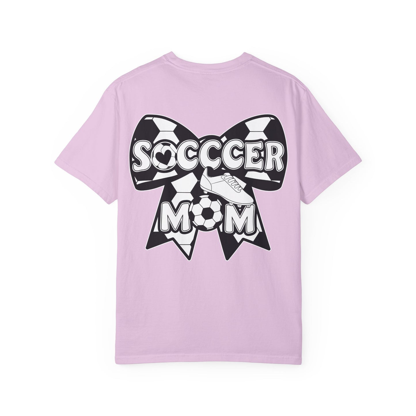 Soccer Mom T‑Shirt — "Loud Mom Club" Back Bow Graphic