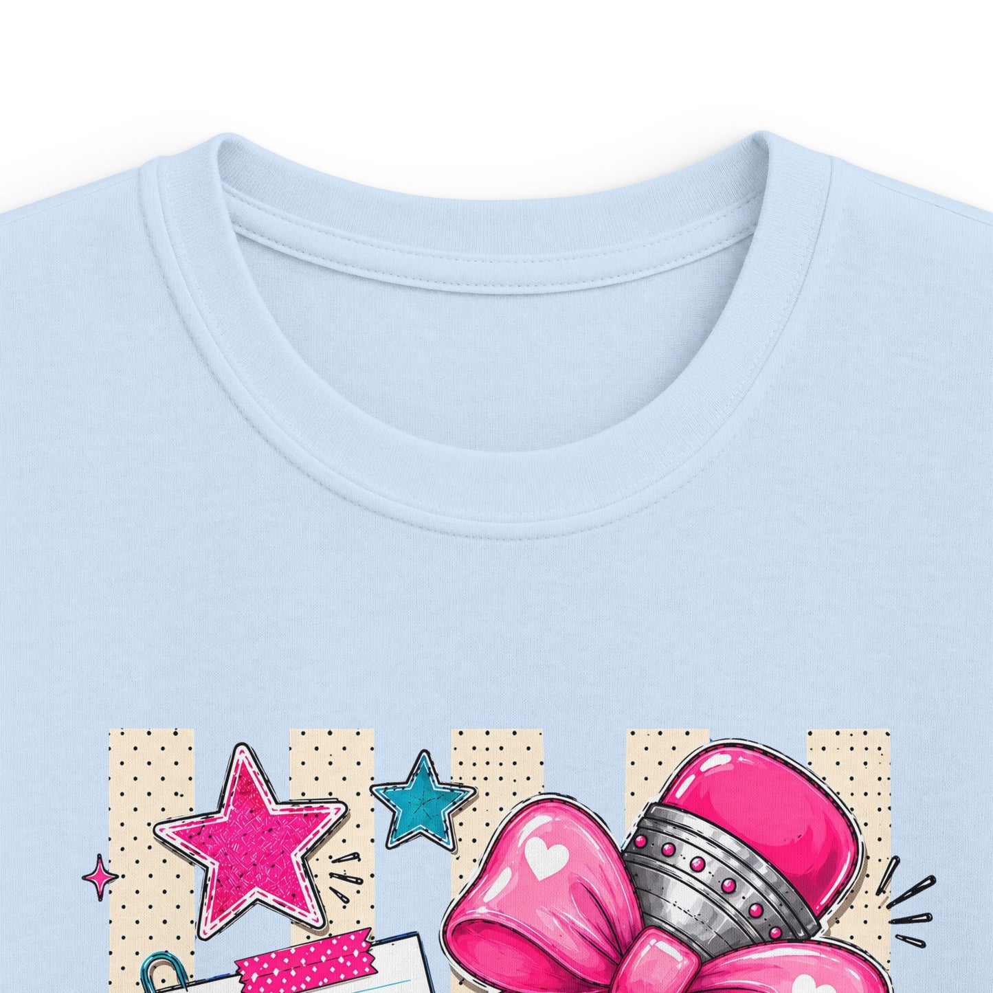 Fourth Grade Kids Tee — Cute Pink Bow & Pencil Back-to-School Shirt