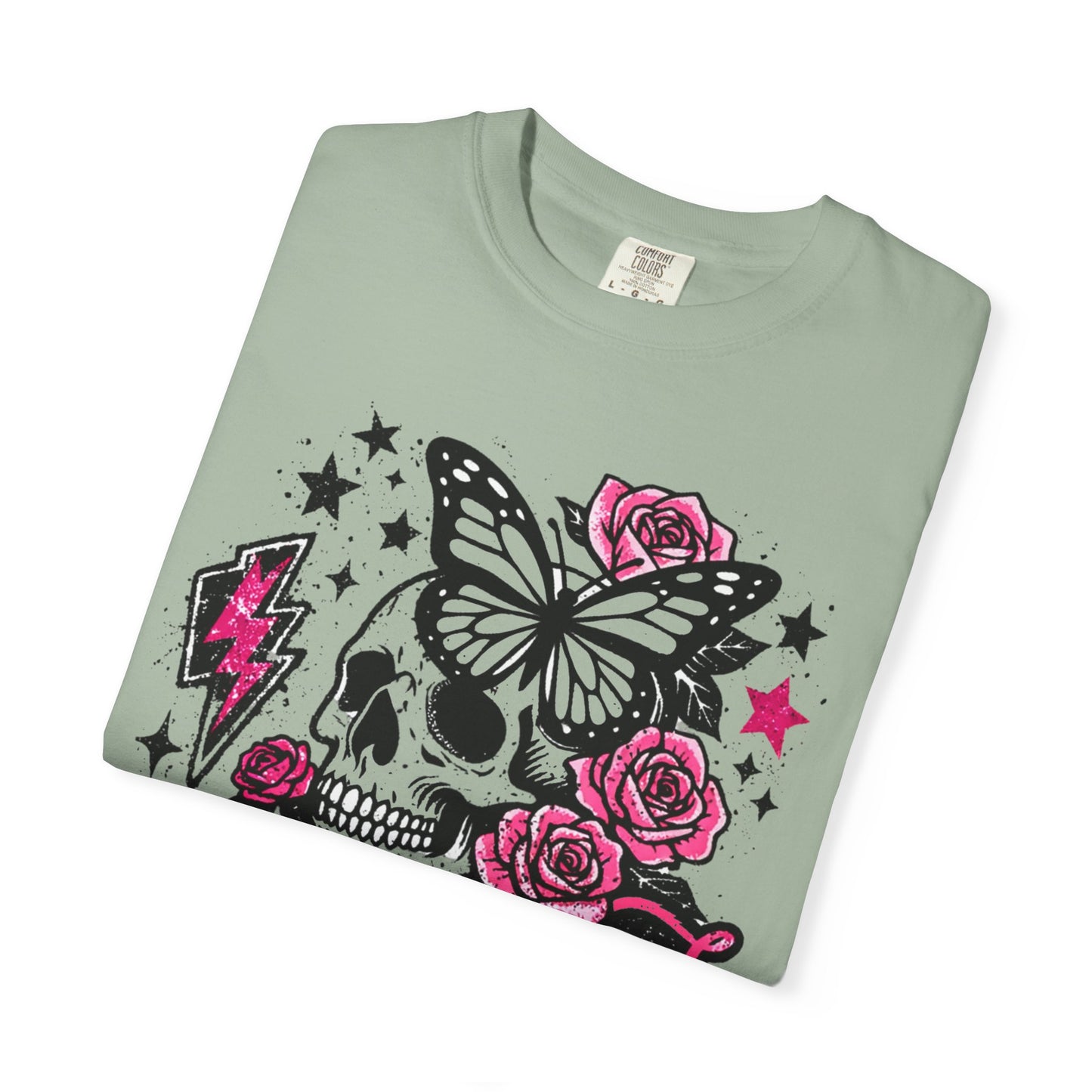 Skull & Roses Tee — "Undiagnosed but Something Ain't Right" Graphic T-Shirt