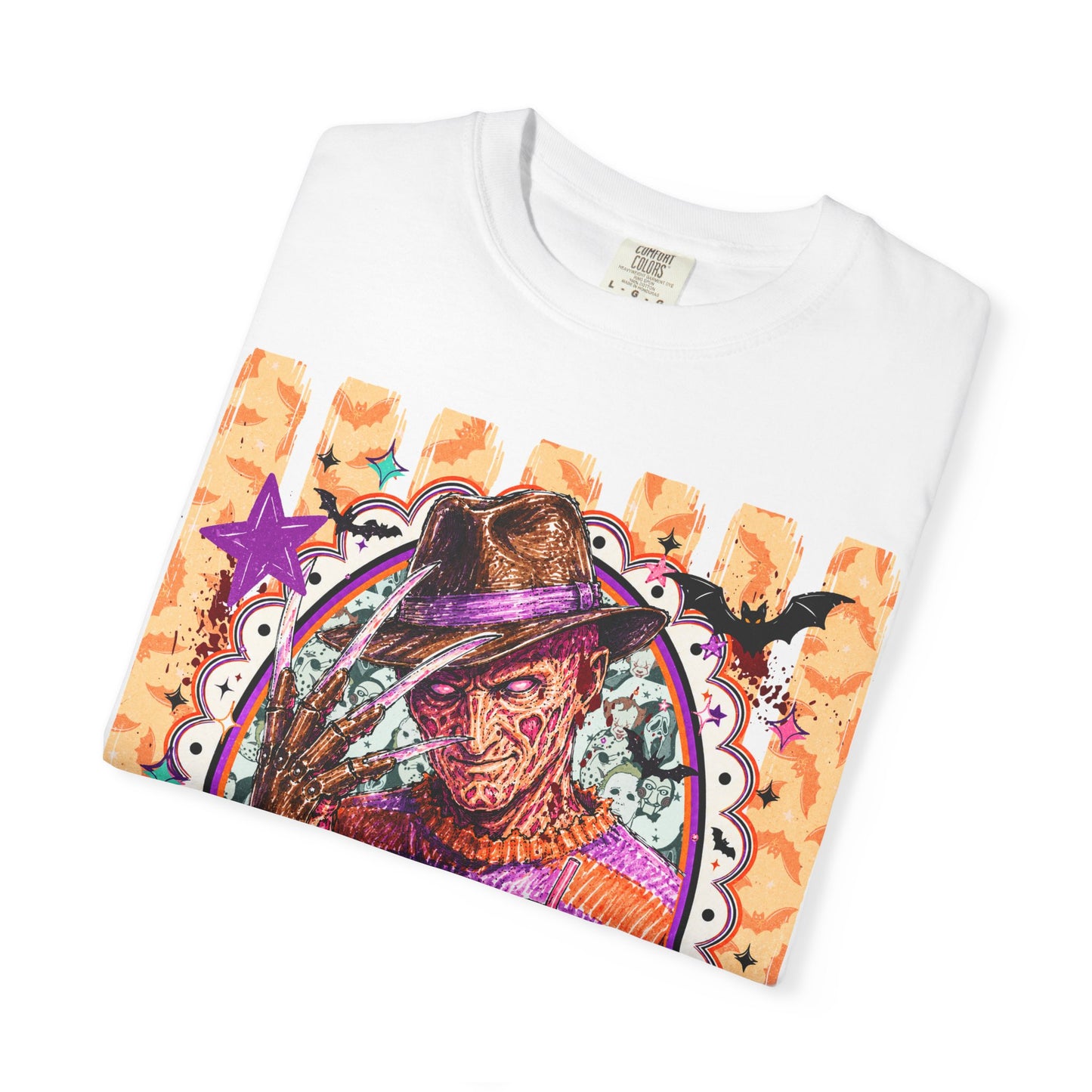 Freddy Krueger Halloween Graphic T‑Shirt — Retro Horror Portrait Tee