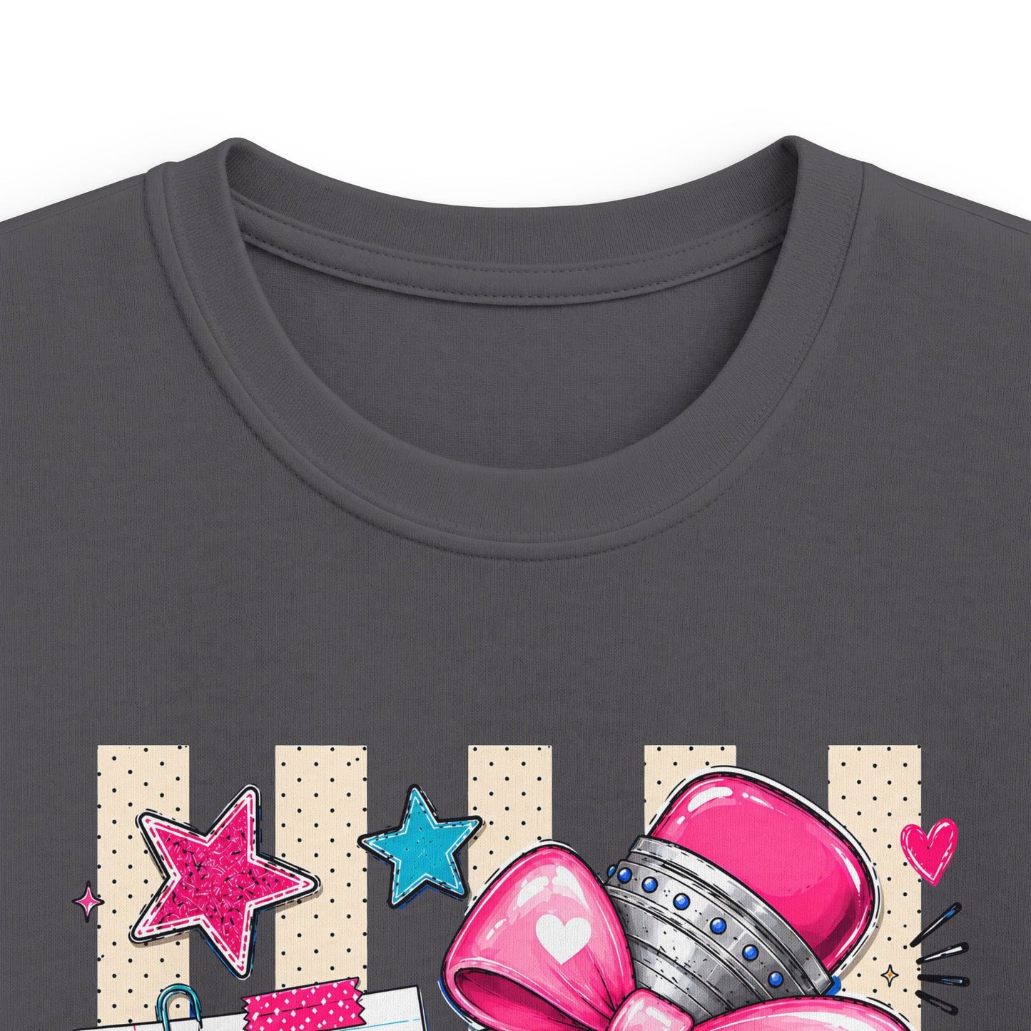 Pre-K Kids T-Shirt — Cute Pink Microphone & Pencil Back-to-School Tee