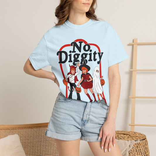 No Diggity Halloween T-Shirt — Retro Kids Trick-or-Treat Graphic Tee