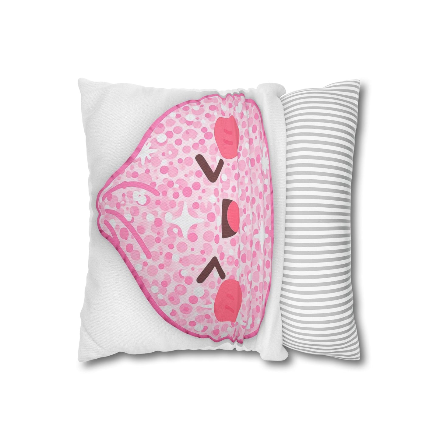 Kawaii Pink Dumpling Pillowcase – Cute Kawaii Food Decorative Throw Pillow