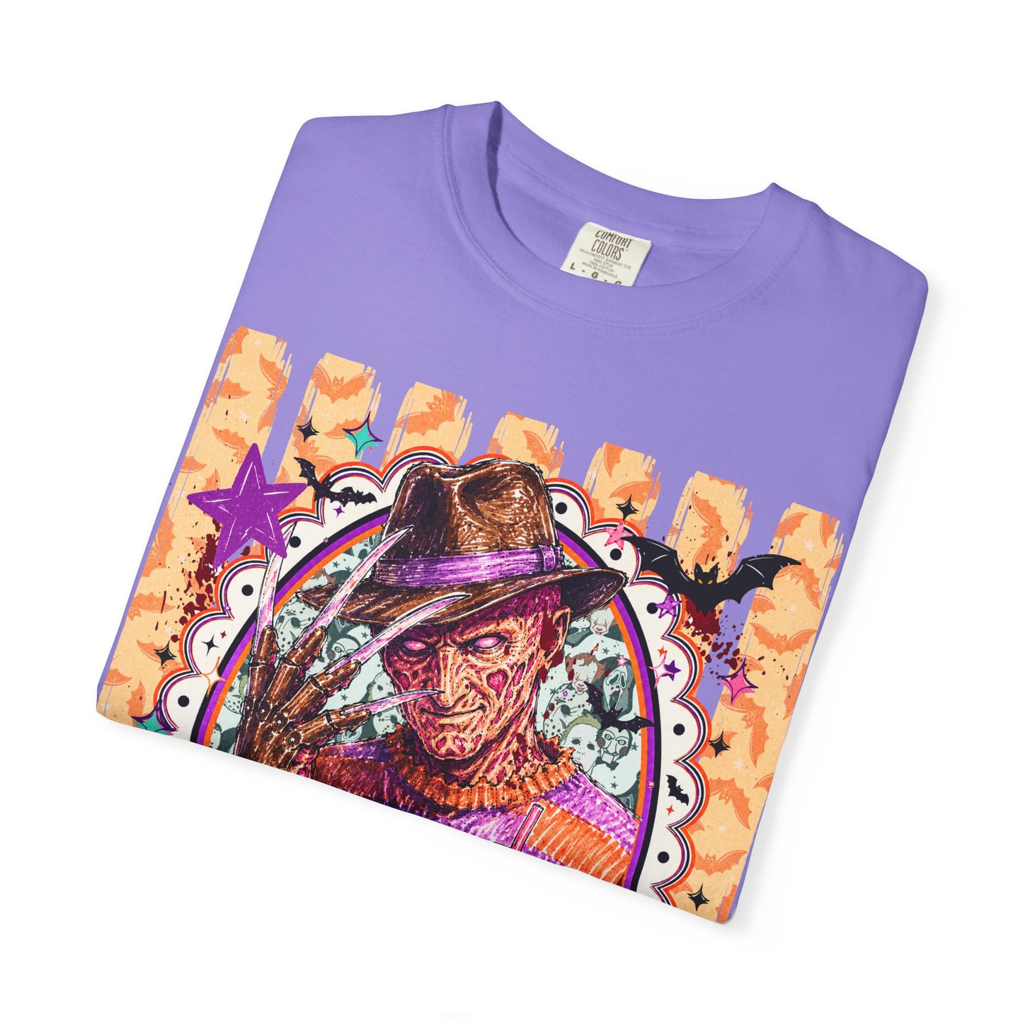 Freddy Krueger Halloween Graphic T‑Shirt — Retro Horror Portrait Tee