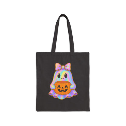 Holographic Cute Ghost Tote