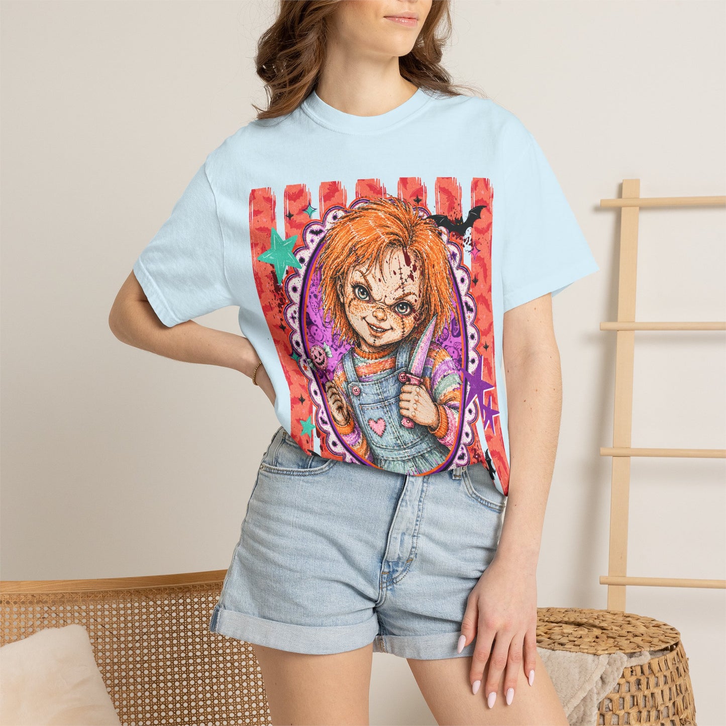 Chucky Doll Graphic T-Shirt — Retro Horror Movie Tee