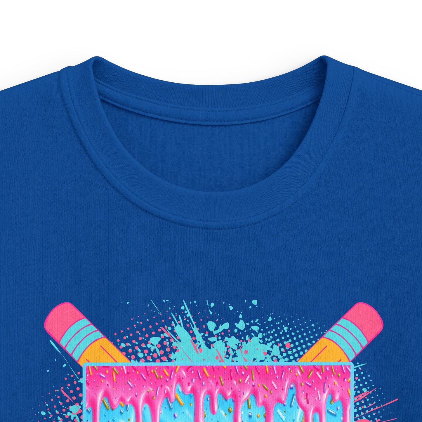 Kids T‑Shirt - Colorful 'Pre-K Dip' Crayon Drip Design (Back to School Gift)