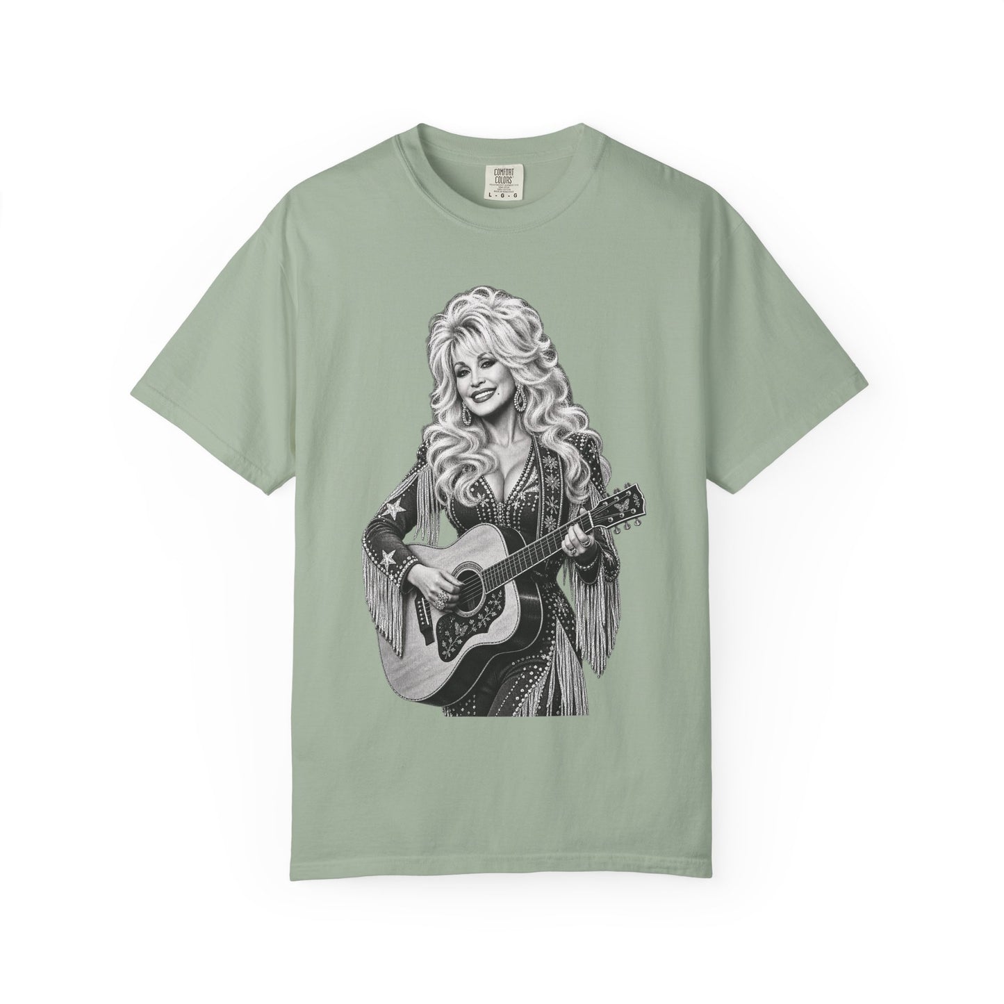 Country Singer Portrait T-Shirt - Acoustic Guitar Graphic Tee