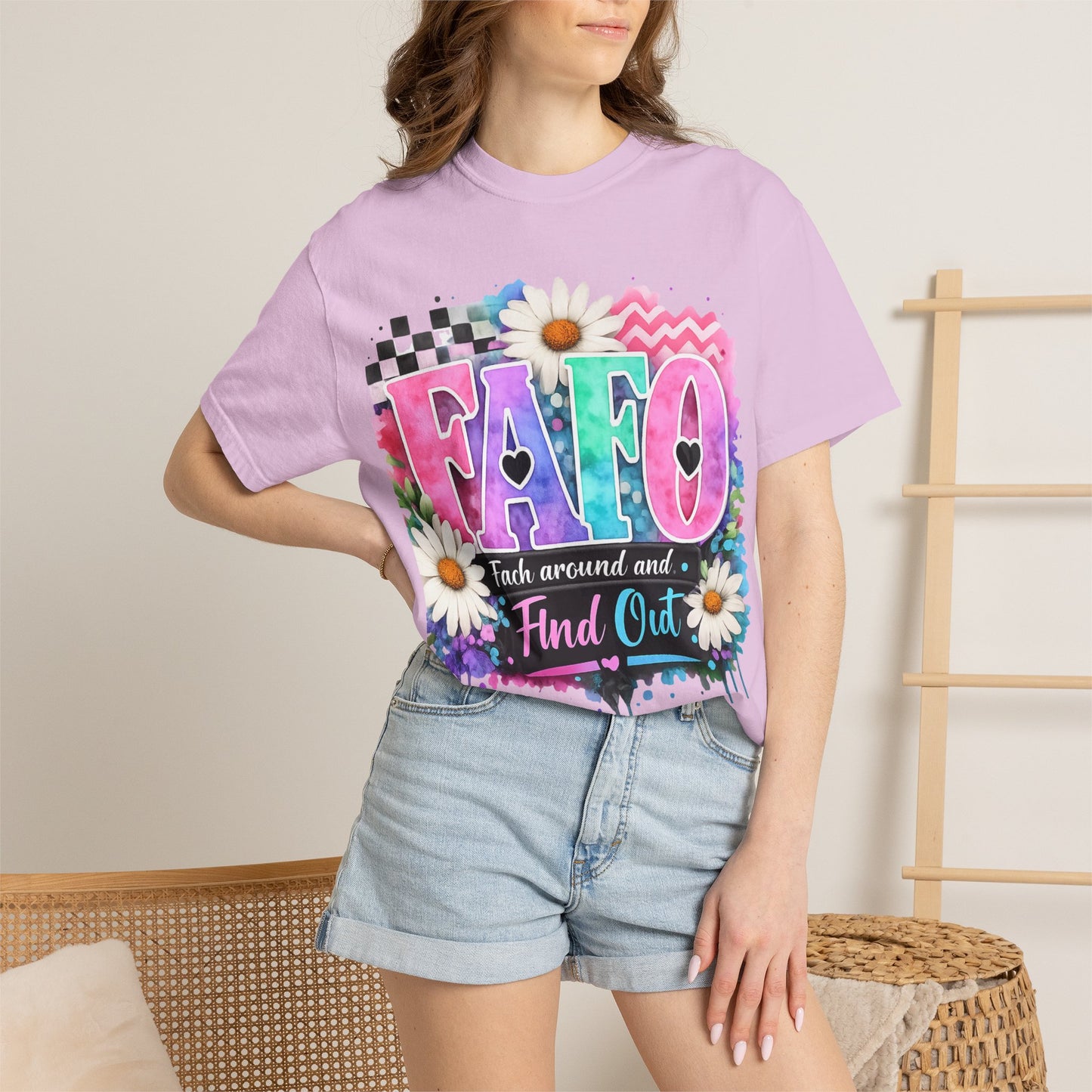 FAFO Graphic T-Shirt — 'F*** Around and Find Out' Floral Streetwear Tee