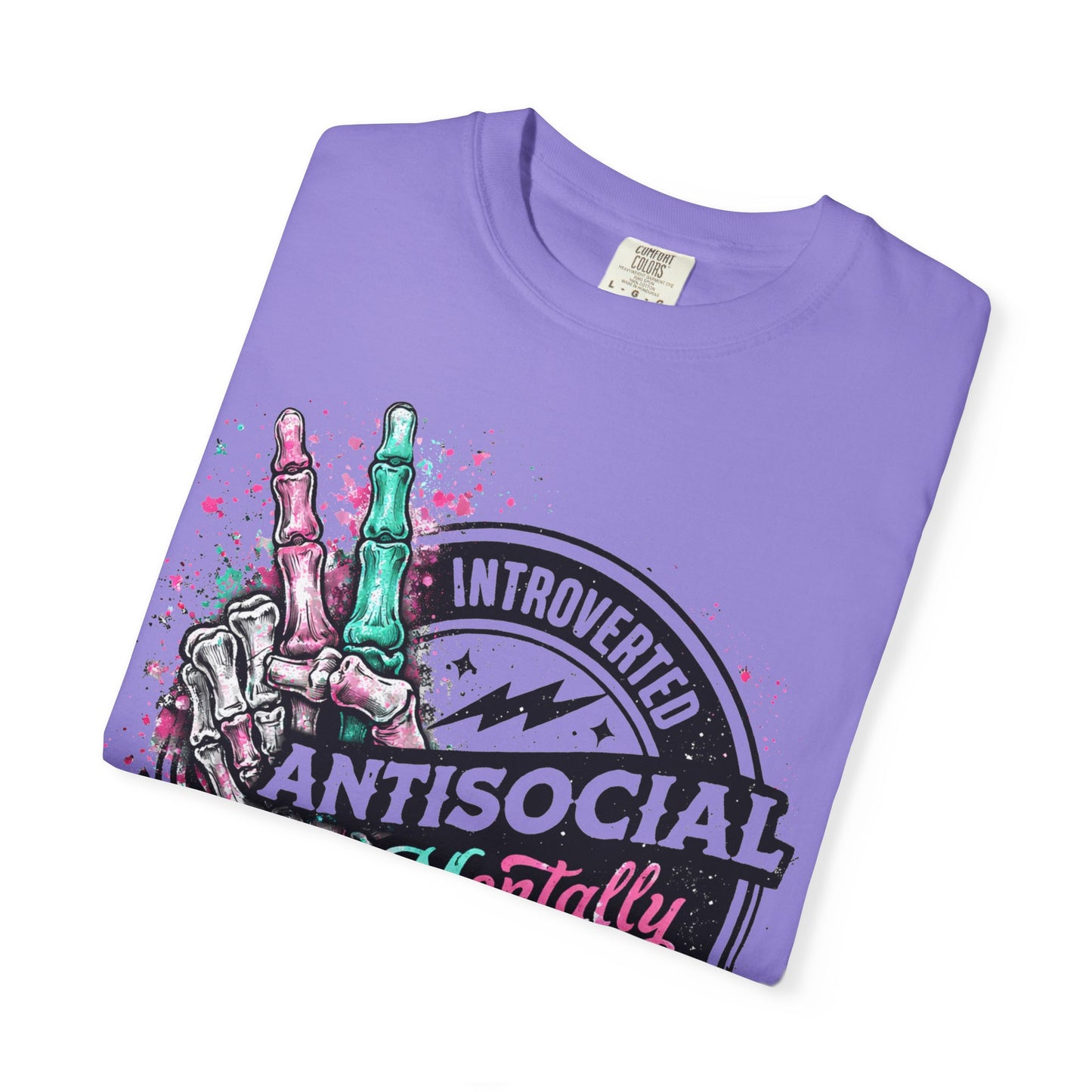 Antisocial & Mentally Spicy T‑Shirt — Introverted, Edgy Graphic Tee