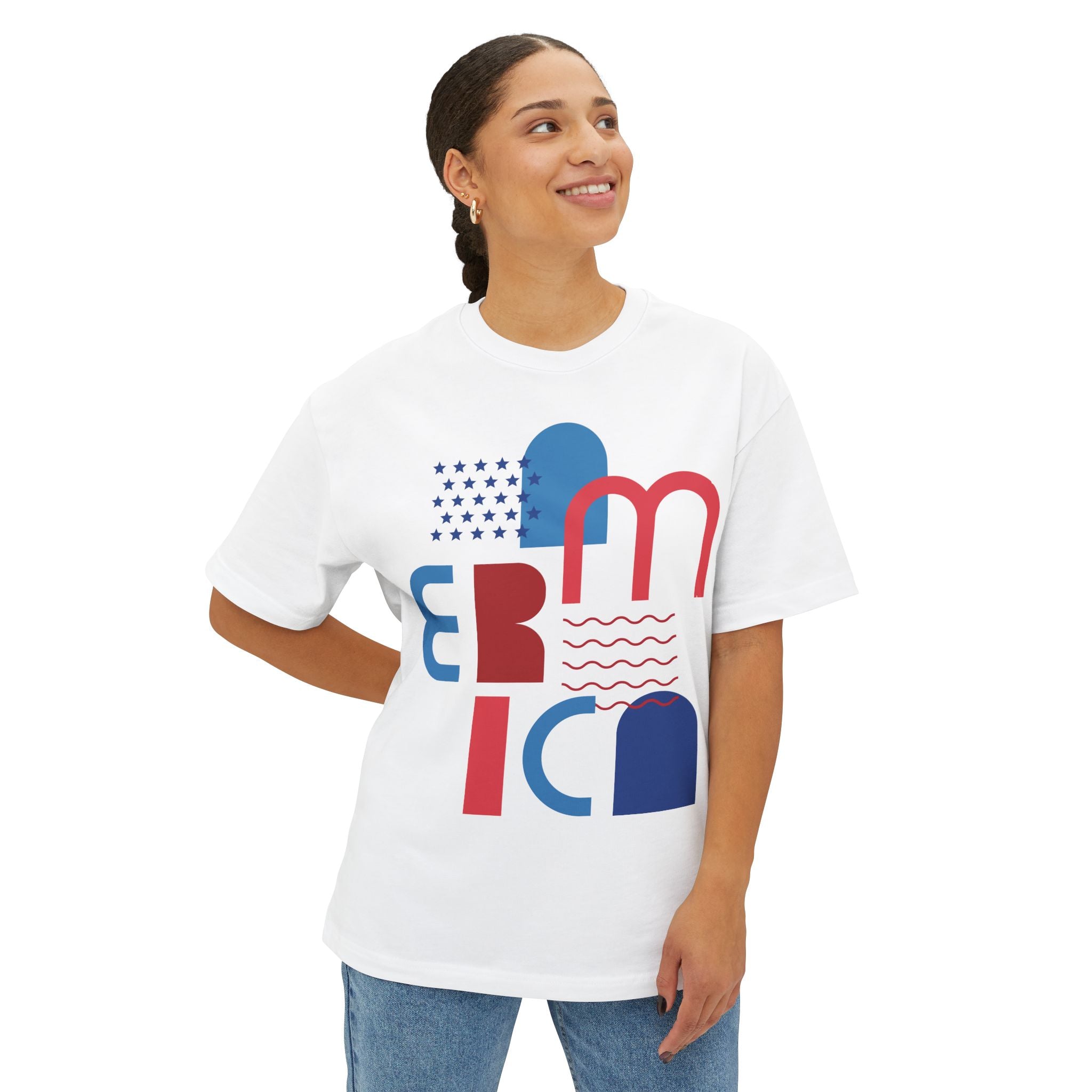 Puerto Rico Graphic Tee - Modern Red & Blue Typographic Design