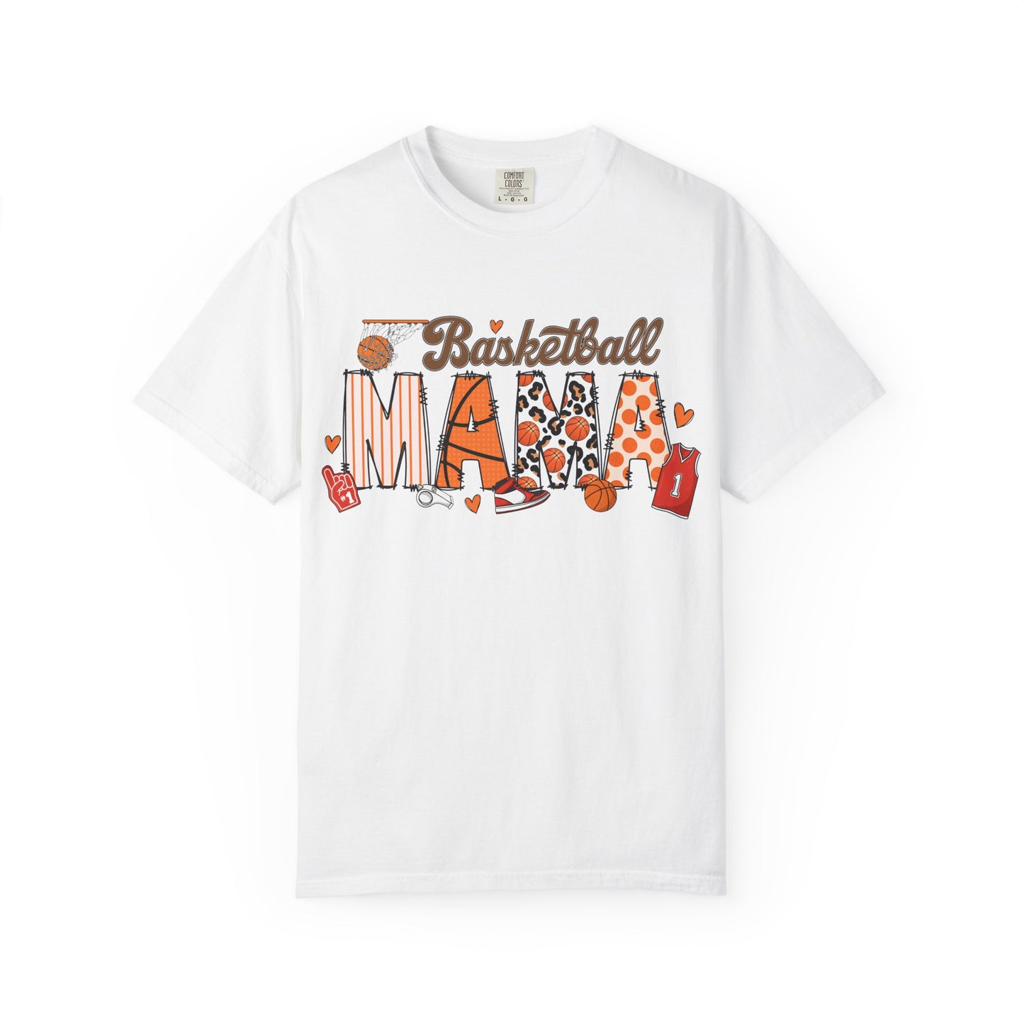 Basketball Mama T-Shirt — Cute Sports Mom Tee with Basketball Graphic