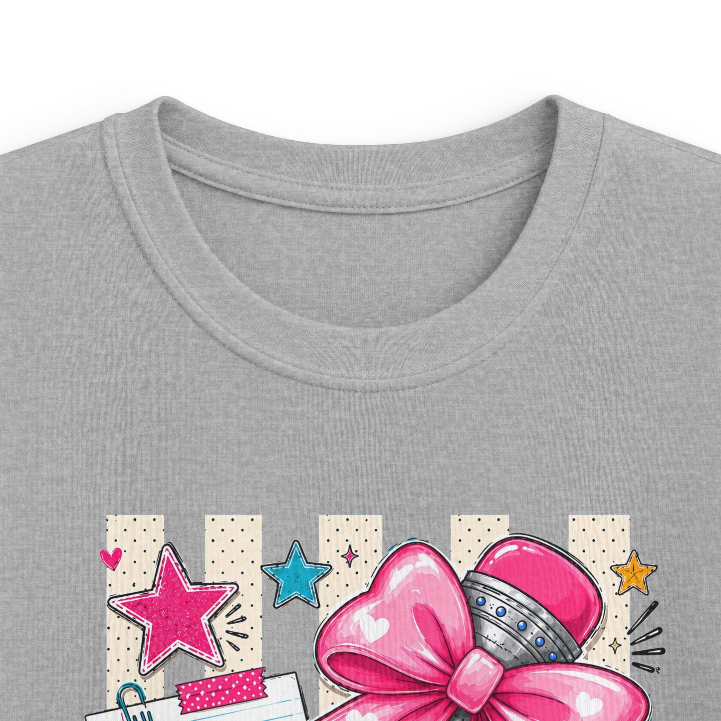 Kindergarten Kids T-Shirt — Cute Pink Bow Back-to-School Tee