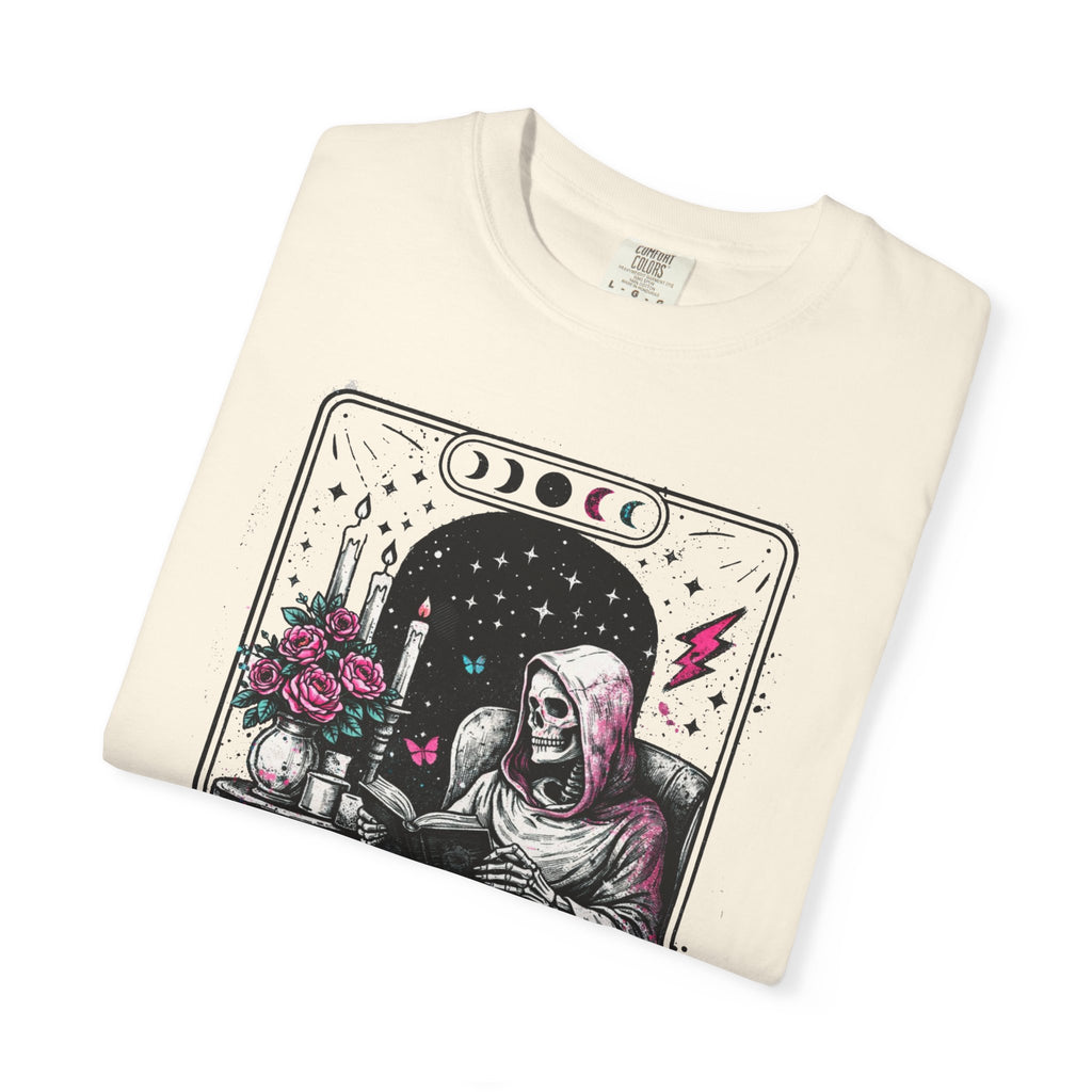 Introvert Tarot T-Shirt — Gothic Skeleton Card Graphic Tee