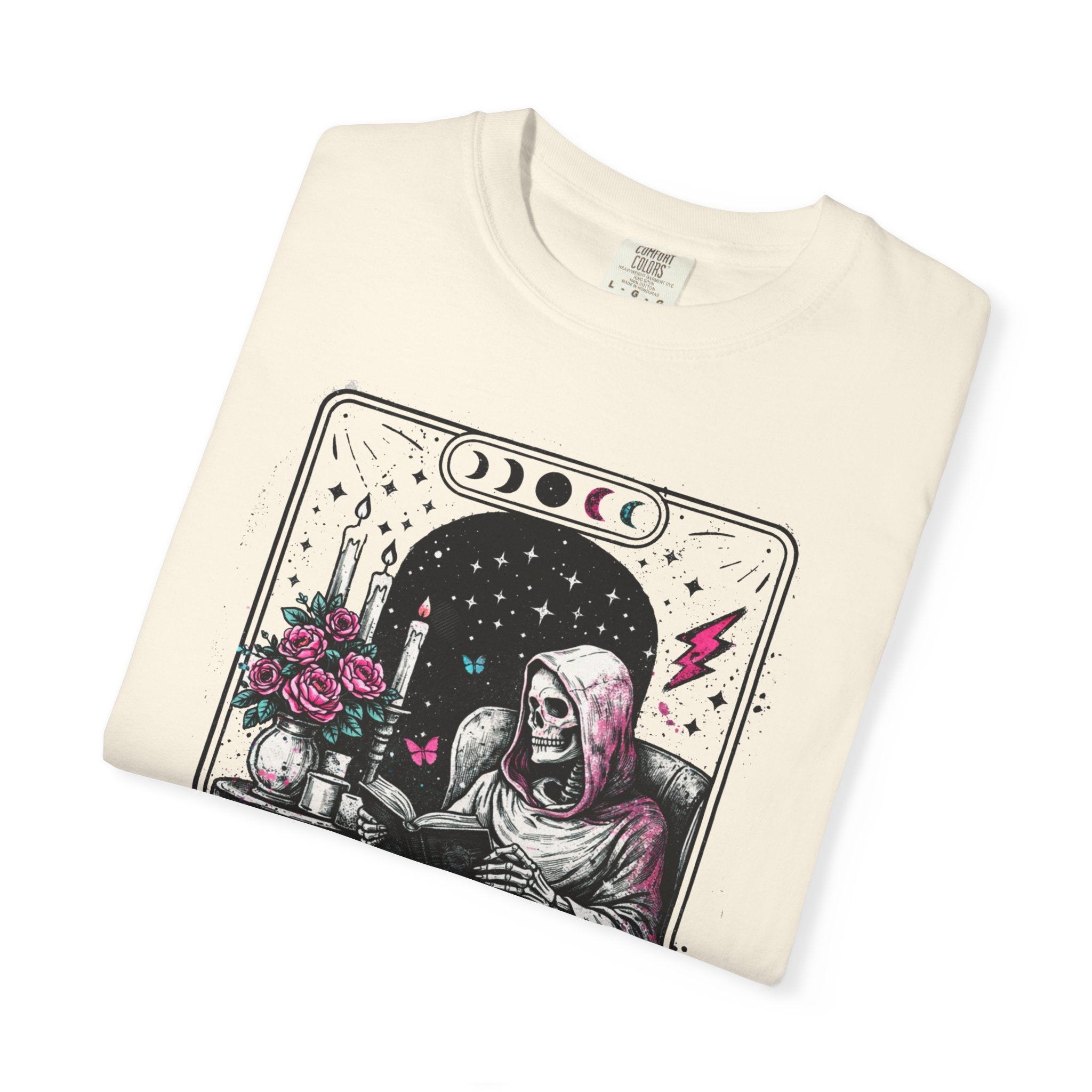 Introvert Tarot T-Shirt — Gothic Skeleton Card Graphic Tee