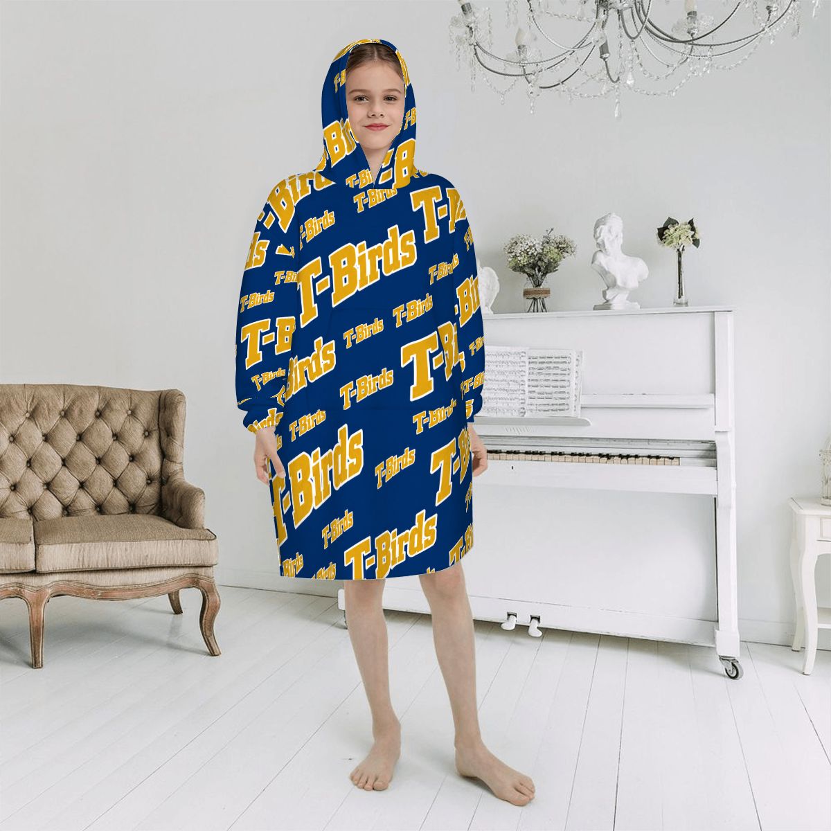 Blanket Hoodie for Kids TBirds