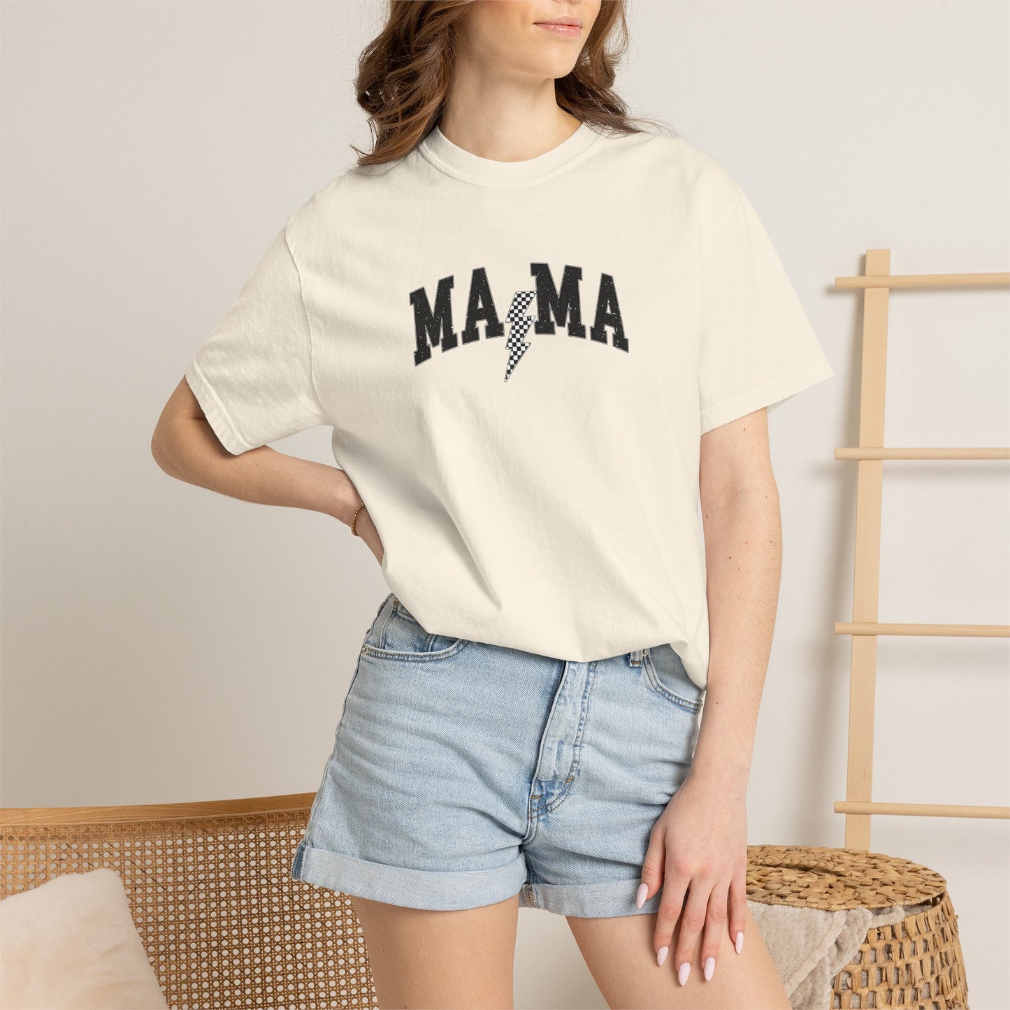 Mama Graphic T-Shirt — “Just Another Manto Mom-Day” Retro Mom Tee