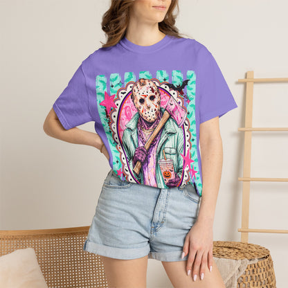 Hockey Mask Horror Graphic T-Shirt