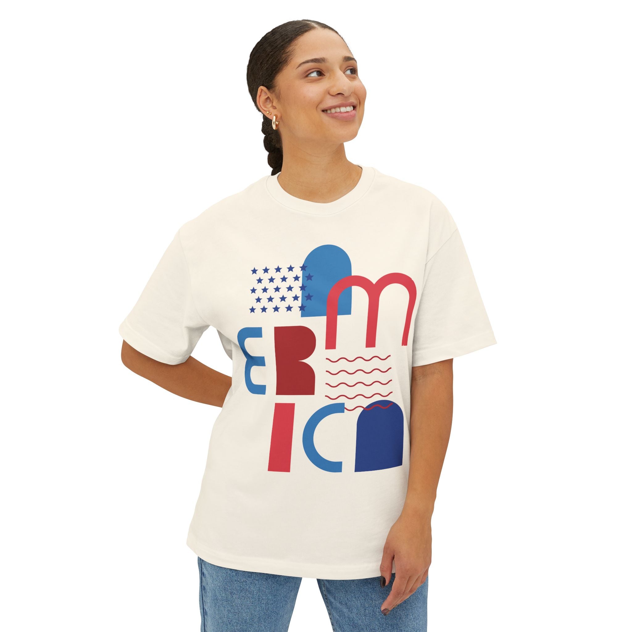 Puerto Rico Graphic Tee - Modern Red & Blue Typographic Design