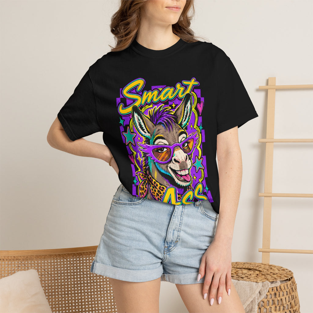 Smart Ass Donkey T-Shirt — Funny Graphic Tee with Sunglass Donkey Design
