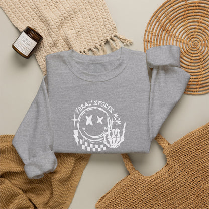 Somebody's Feral Sports Mom Crewneck Sweatshirt