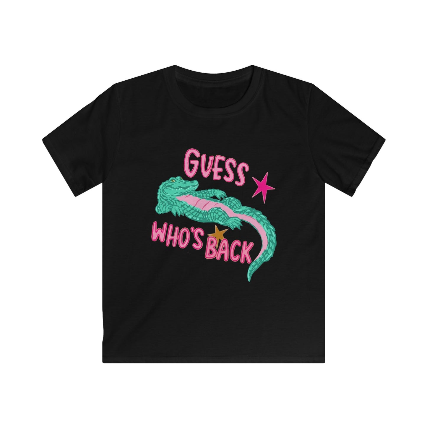 Kids Tee — 'Guess Who's Back' Crocodile Graphic Shirt