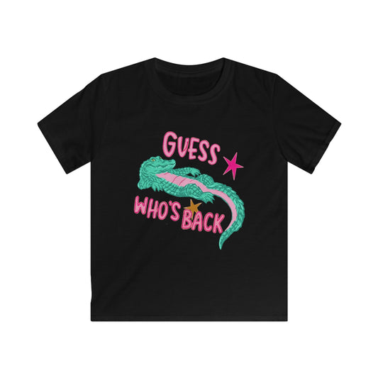 Kids Tee — 'Guess Who's Back' Crocodile Graphic Shirt