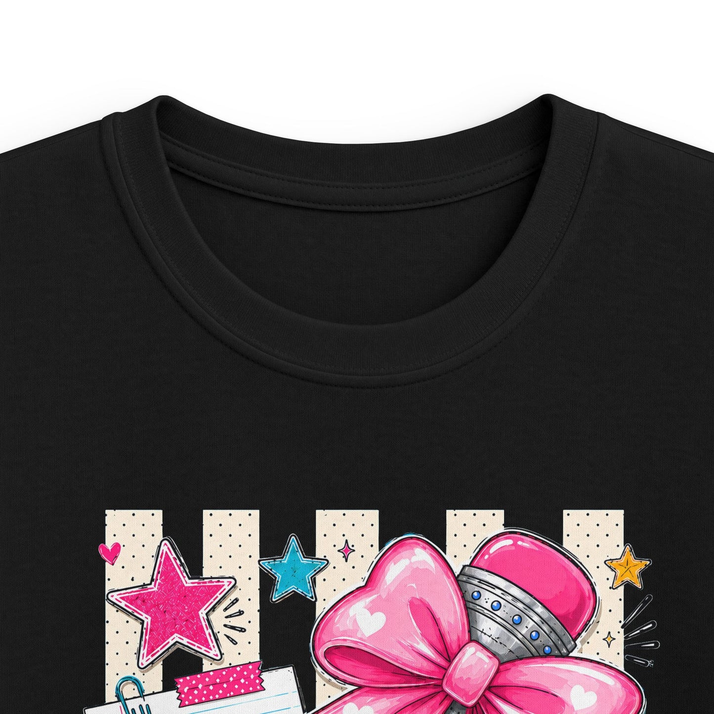 Kindergarten Kids T-Shirt — Cute Pink Bow Back-to-School Tee