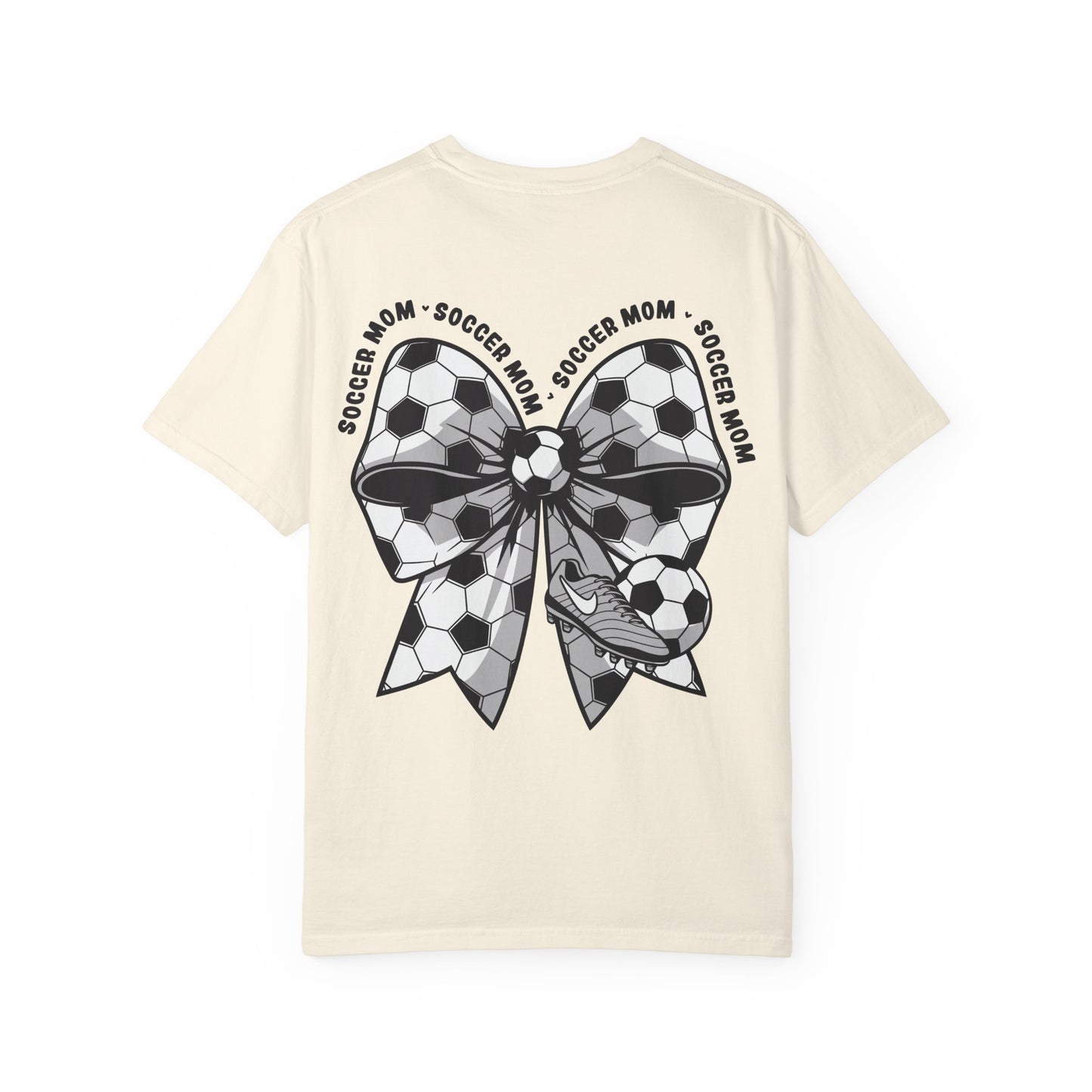 Soccer Mom T‑Shirt — "Loud Mom Club" Graphic Tee (Bow Soccer Design)